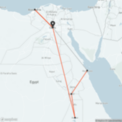 Map of Egypt tour
