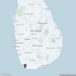Map of Sri Lanka teaching project location