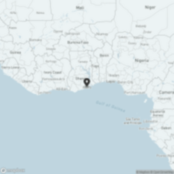 Sports Coaching in Ghana map