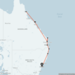 Sydney to Cairns maps