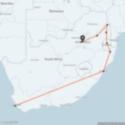 south africa adventure map