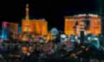 Skyline at night in Las Vegas, USA