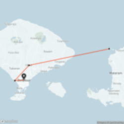 Map of Bali Experience tour