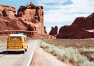 Campervan in Arches National Park, United States 