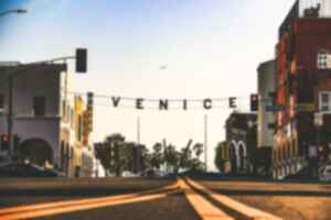 'Venice' sign in Venice Beach 