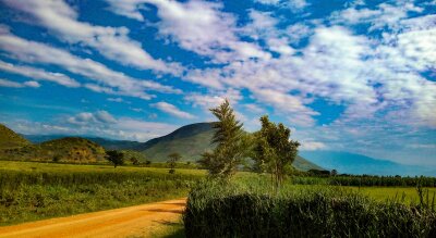 Uganda mountains and national park