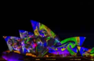 Sydney Opera House lit up, Australia