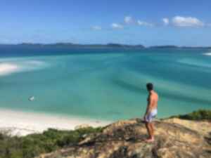 Traveller on Whitsundays Islands, Australia