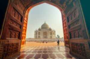 Landscape of Taj Mahal, Agra, India