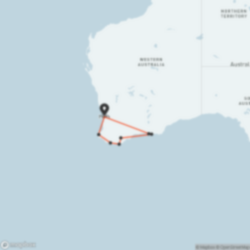 Map of Western Australia tour